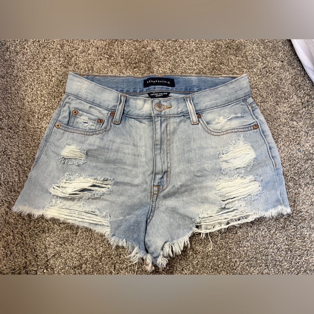 Aeropostale Vintage Hugh Ross Shorty Denim Shorts